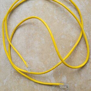 CAT 5E Ethernet Cable, 350MHz, RJ-45, 24 AWG 4PR, E310848, Yellow, 6 Feet
